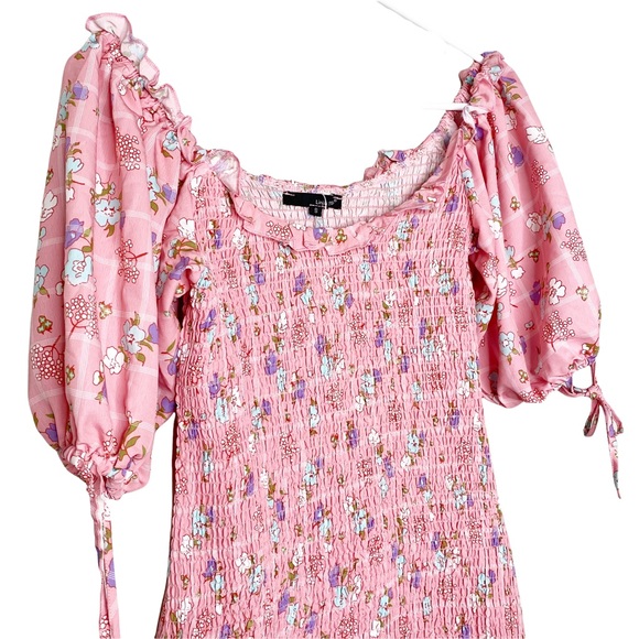 Linjia Shop Drop Waist Dress Poofy Sleeves Women’s Small - Picture 3 of 4